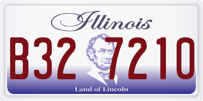 IL license plate B327210