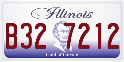 IL license plate B327212