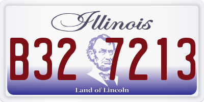 IL license plate B327213