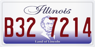 IL license plate B327214