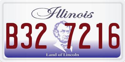 IL license plate B327216