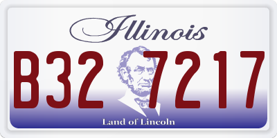 IL license plate B327217