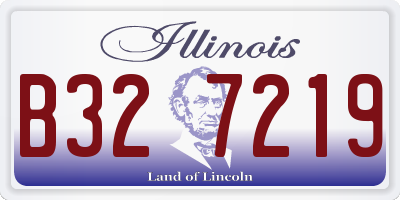 IL license plate B327219