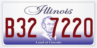 IL license plate B327220