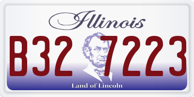 IL license plate B327223