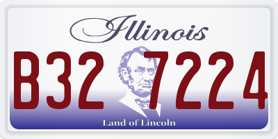 IL license plate B327224