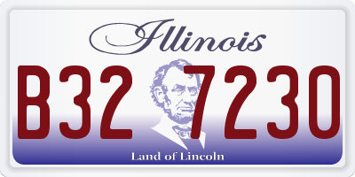 IL license plate B327230
