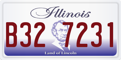 IL license plate B327231
