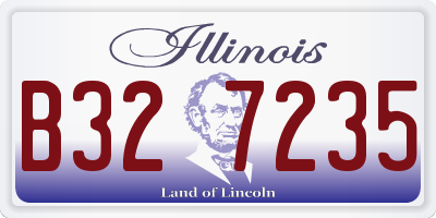 IL license plate B327235