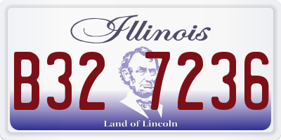 IL license plate B327236