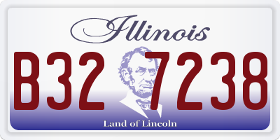 IL license plate B327238