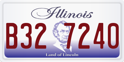 IL license plate B327240