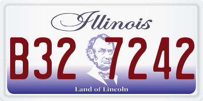 IL license plate B327242