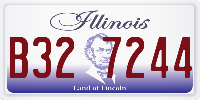 IL license plate B327244