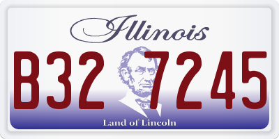 IL license plate B327245
