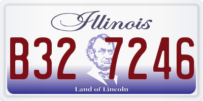 IL license plate B327246