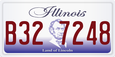 IL license plate B327248