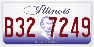 IL license plate B327249