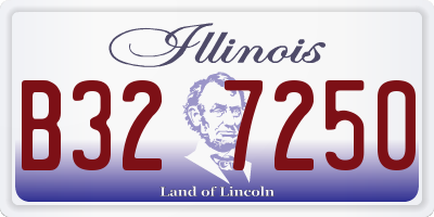 IL license plate B327250