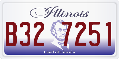 IL license plate B327251