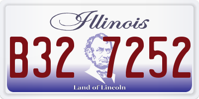 IL license plate B327252