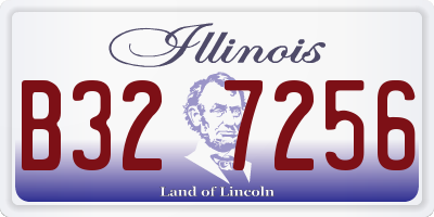 IL license plate B327256