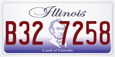 IL license plate B327258