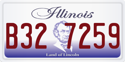 IL license plate B327259