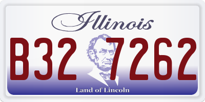 IL license plate B327262