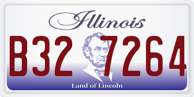IL license plate B327264