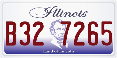 IL license plate B327265