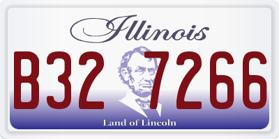 IL license plate B327266