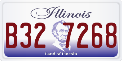 IL license plate B327268