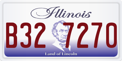 IL license plate B327270