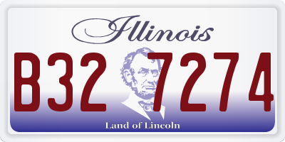 IL license plate B327274