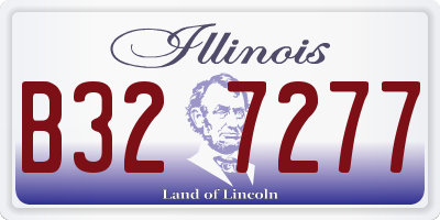 IL license plate B327277