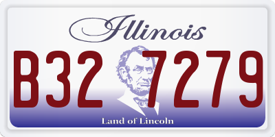 IL license plate B327279