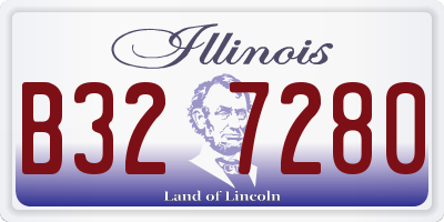 IL license plate B327280