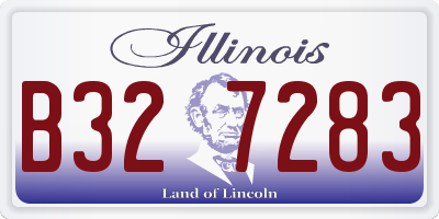 IL license plate B327283