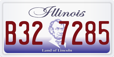 IL license plate B327285