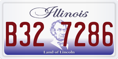IL license plate B327286