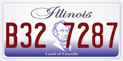 IL license plate B327287
