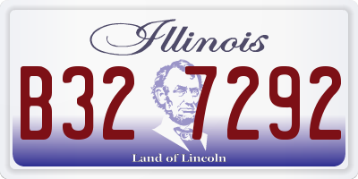 IL license plate B327292