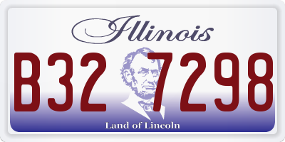 IL license plate B327298