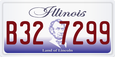 IL license plate B327299