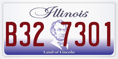 IL license plate B327301