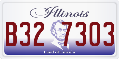 IL license plate B327303