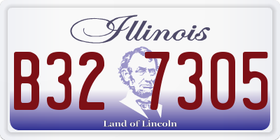 IL license plate B327305