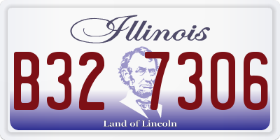 IL license plate B327306