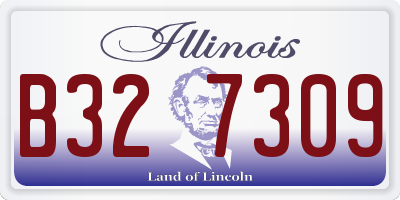 IL license plate B327309